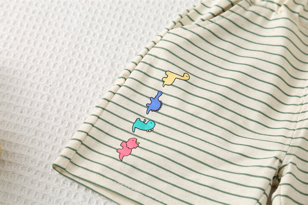 Striped T-shirt and Shorts Set