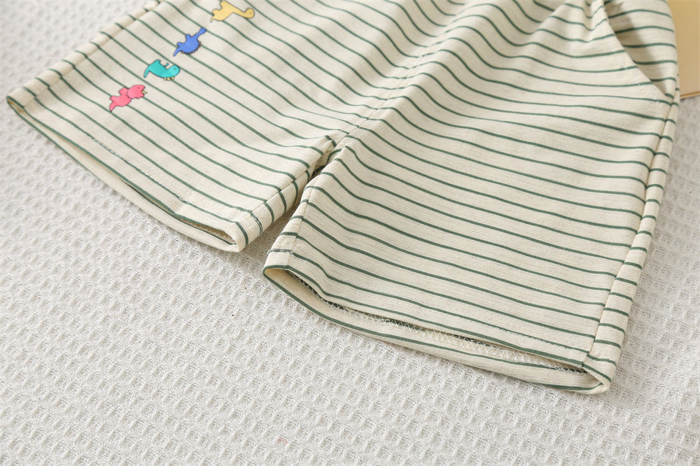 Striped T-shirt and Shorts Set