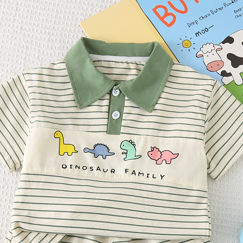 Striped T-shirt and Shorts Set
