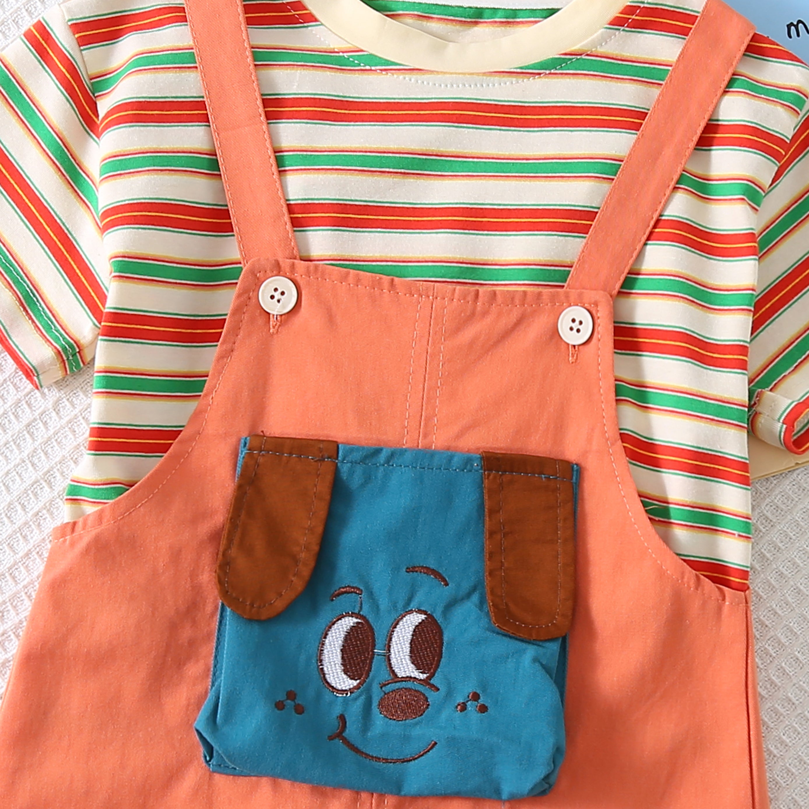 Striped T-shirt and Shorts Set