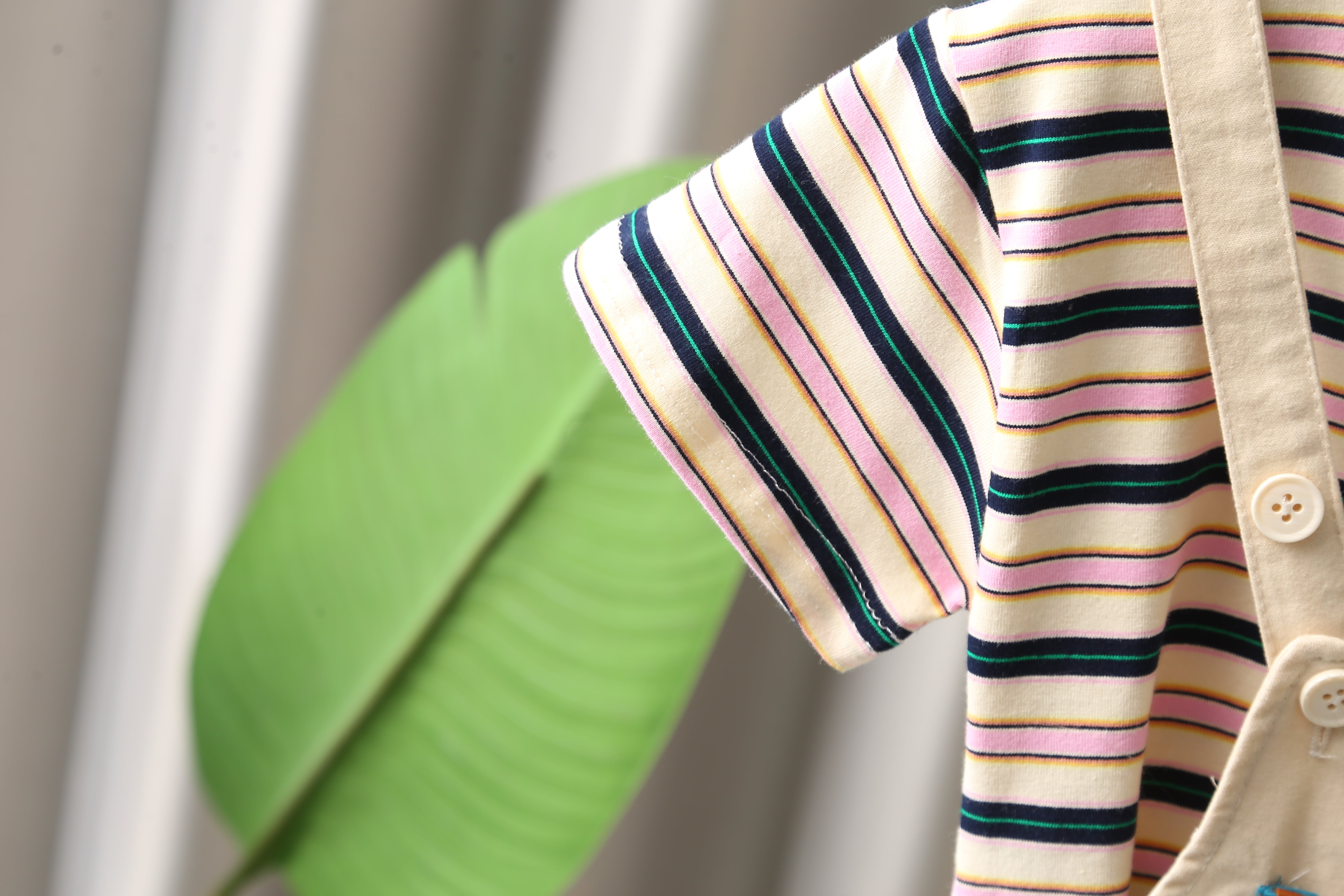 Striped T-shirt and Shorts Set