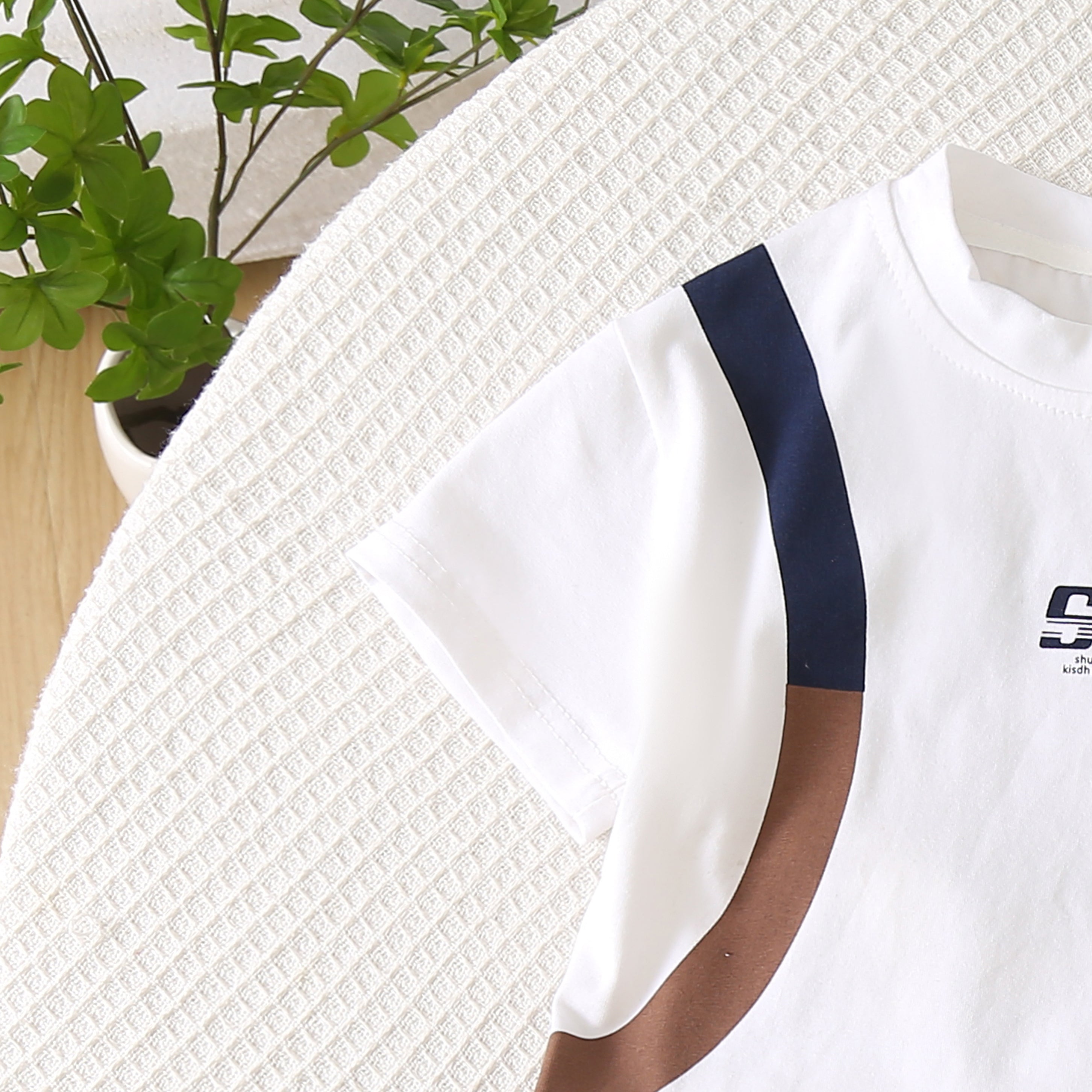 Solid T-shirt and Shorts Set