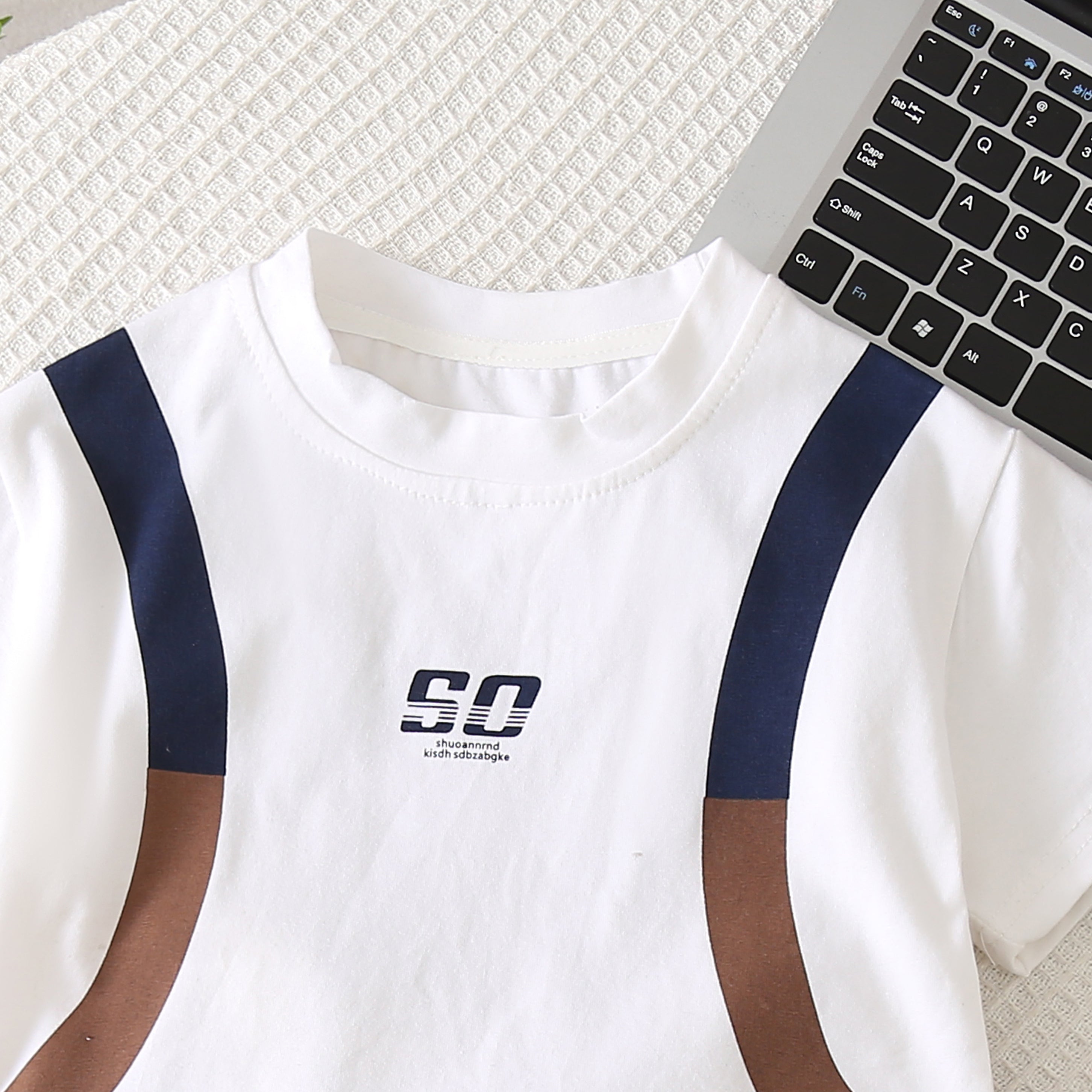 Solid T-shirt and Shorts Set