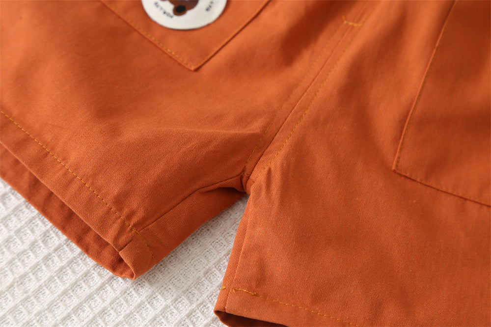 Solid T-shirt and Shorts Set