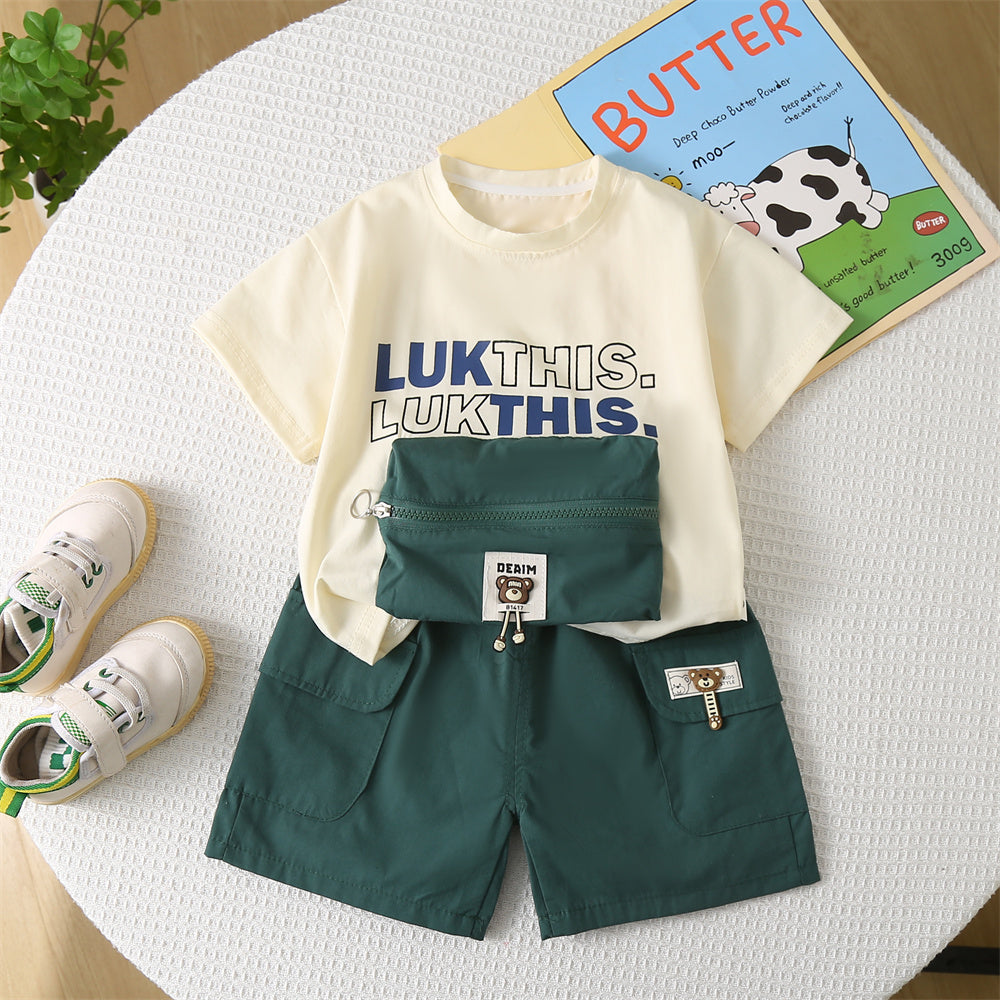 Printed T-shirt and Shorts Set