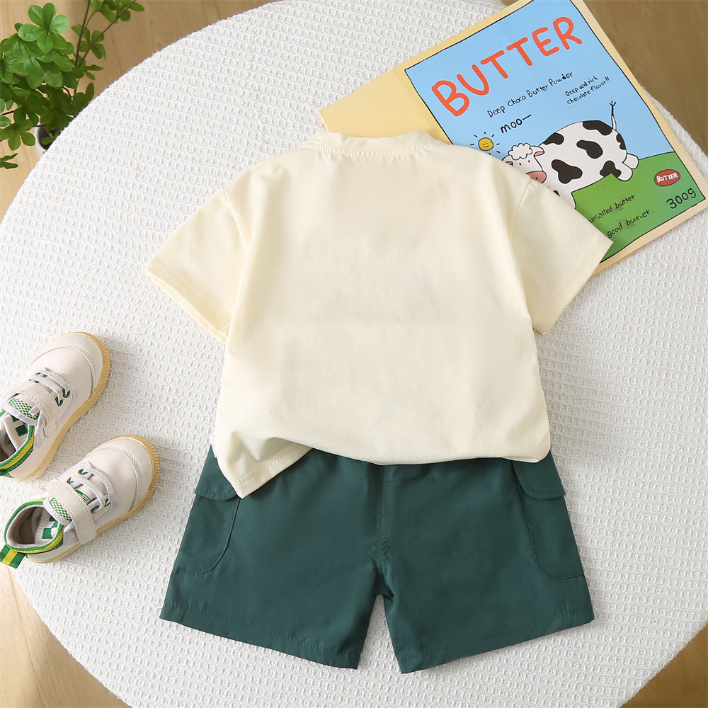 Printed T-shirt and Shorts Set