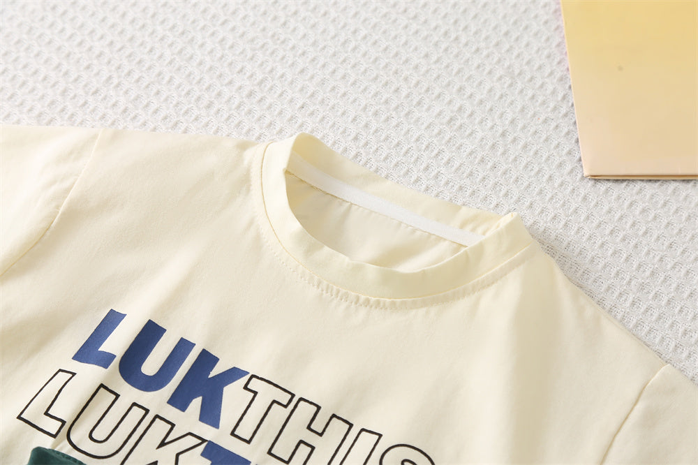 Printed T-shirt and Shorts Set