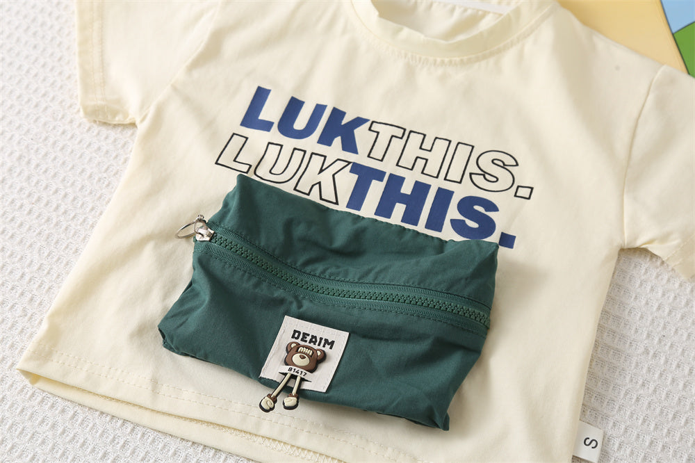 Printed T-shirt and Shorts Set