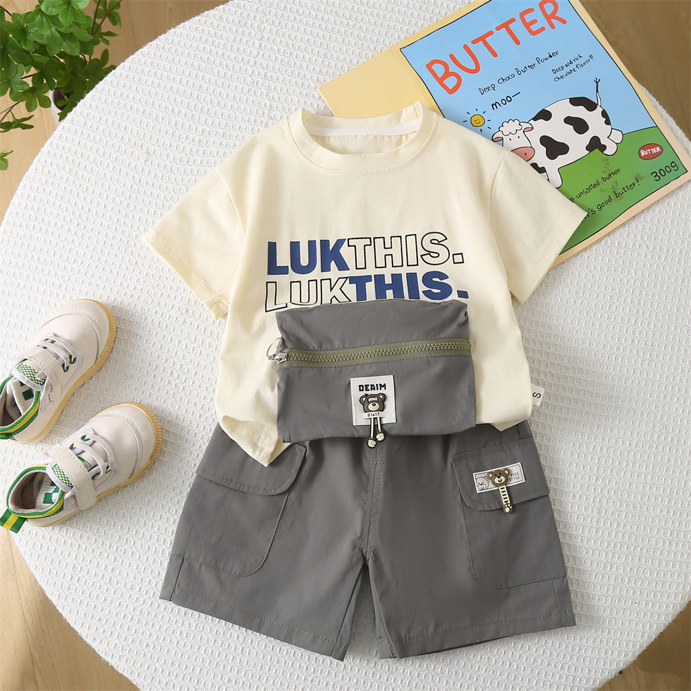 Printed T-shirt and Shorts Set