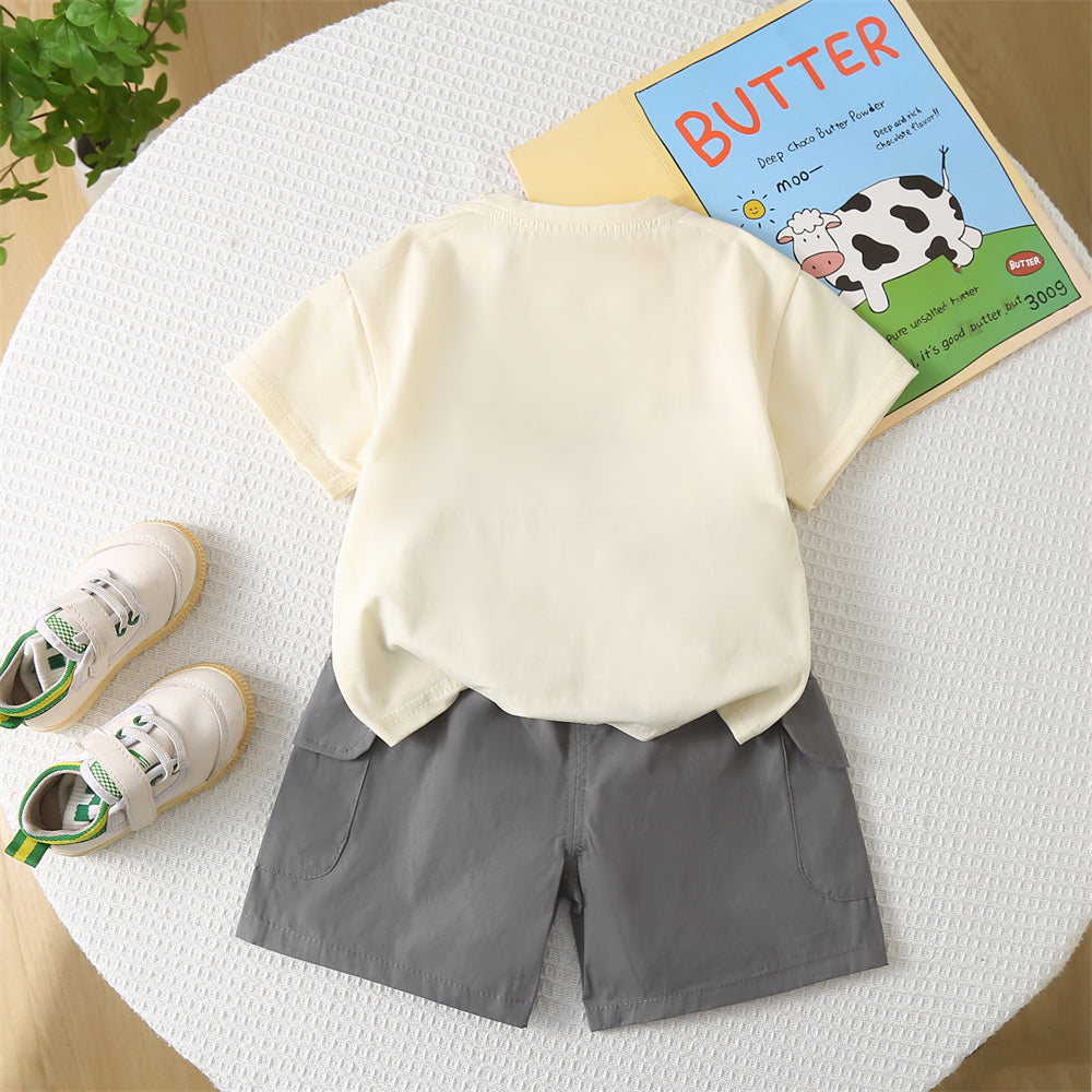 Printed T-shirt and Shorts Set