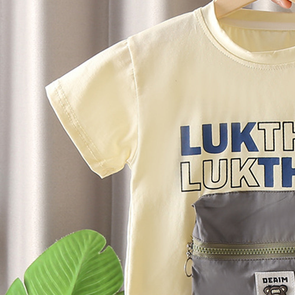 Printed T-shirt and Shorts Set