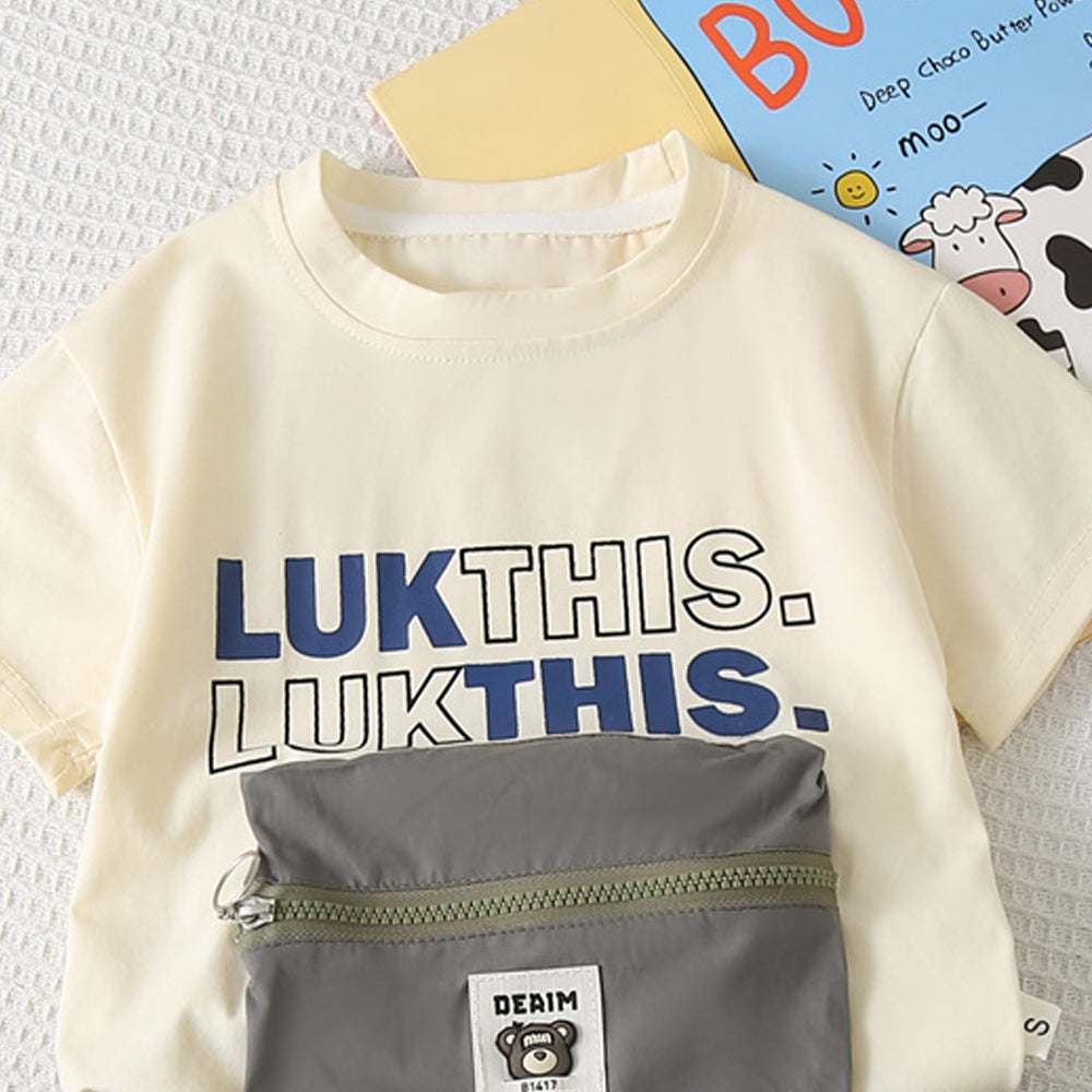 Printed T-shirt and Shorts Set