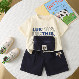 Printed T-shirt and Shorts Set