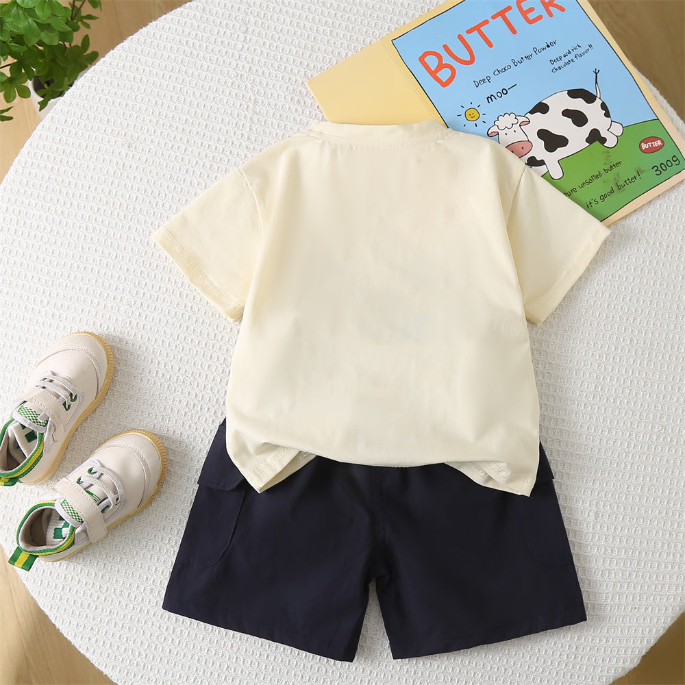 Printed T-shirt and Shorts Set