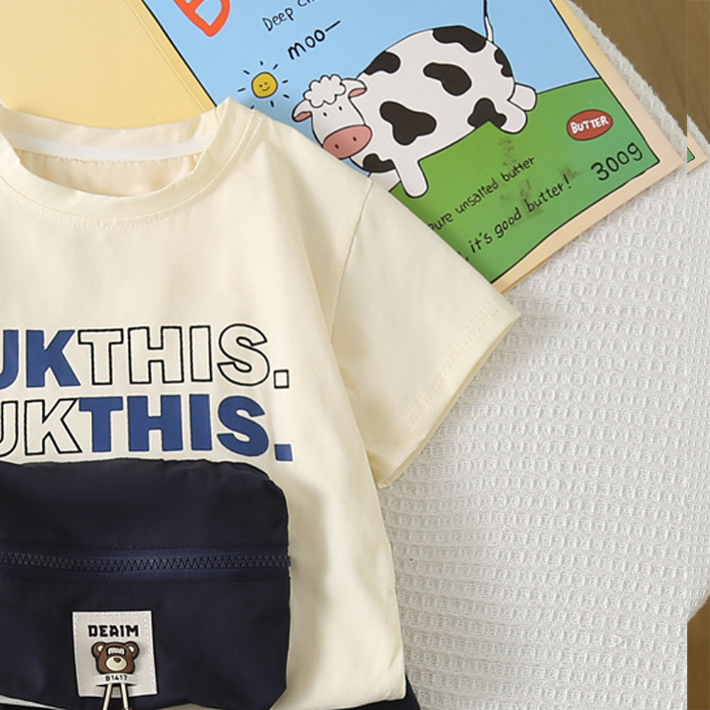 Printed T-shirt and Shorts Set
