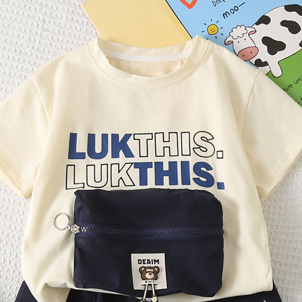 Printed T-shirt and Shorts Set