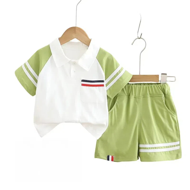 Striped T-shirt and Shorts Set