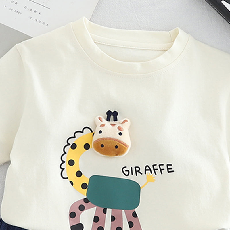 Printed T-shirt and Shorts Set