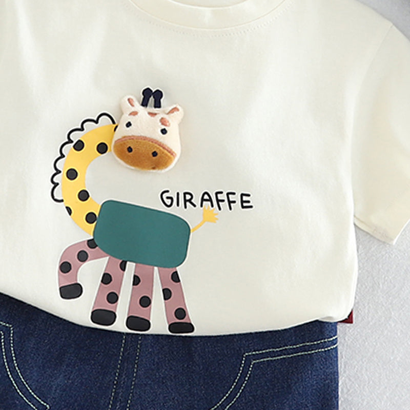 Printed T-shirt and Shorts Set