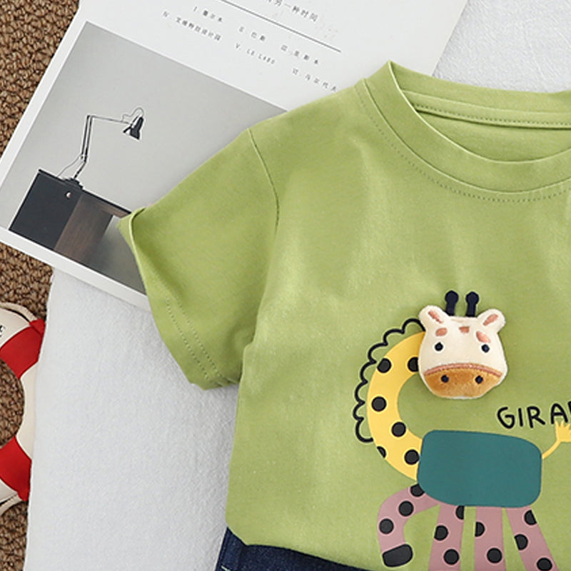 Printed T-shirt and Shorts Set