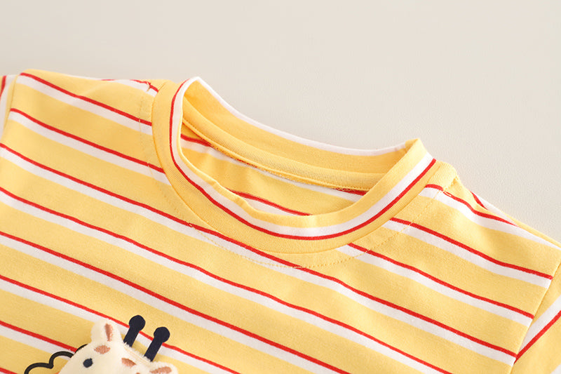 Printed T-shirt and Shorts Set