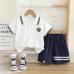 Striped T-shirt and Shorts Set