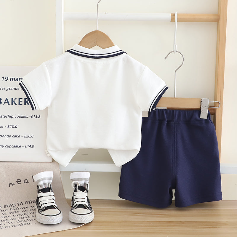 Striped T-shirt and Shorts Set