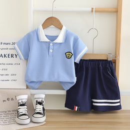 Striped T-shirt and Shorts Set