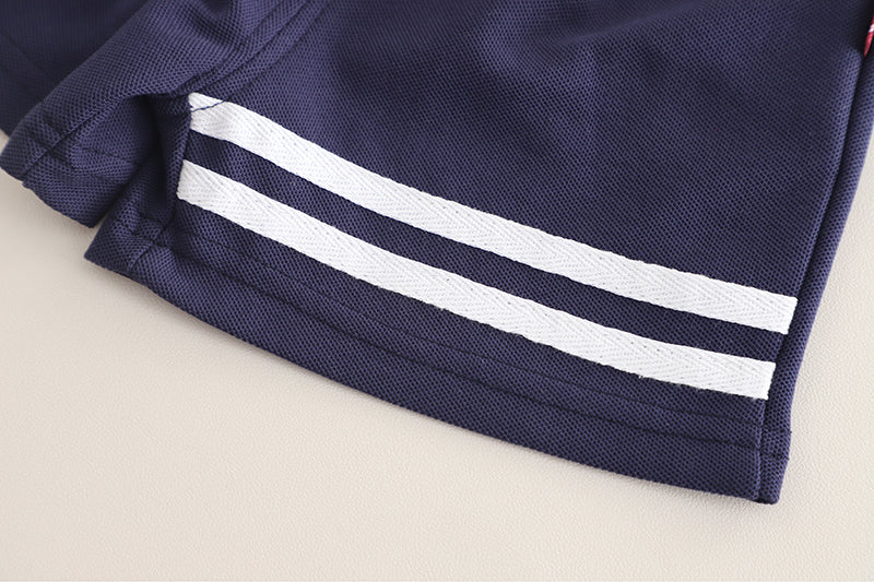 Striped T-shirt and Shorts Set