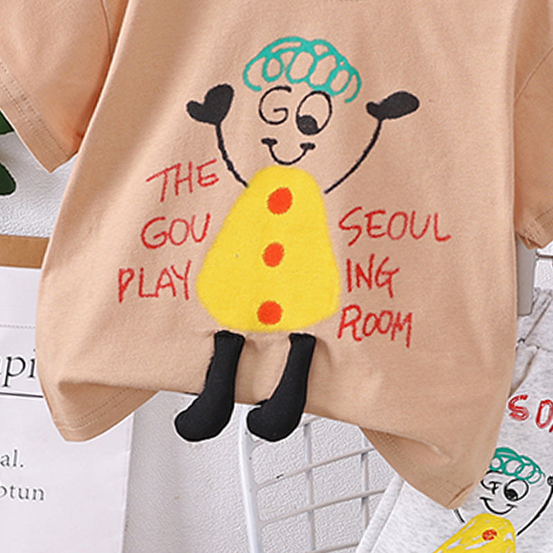 Printed T-shirt and Shorts Set