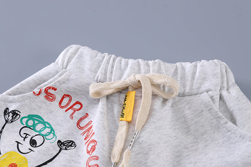 Printed T-shirt and Shorts Set