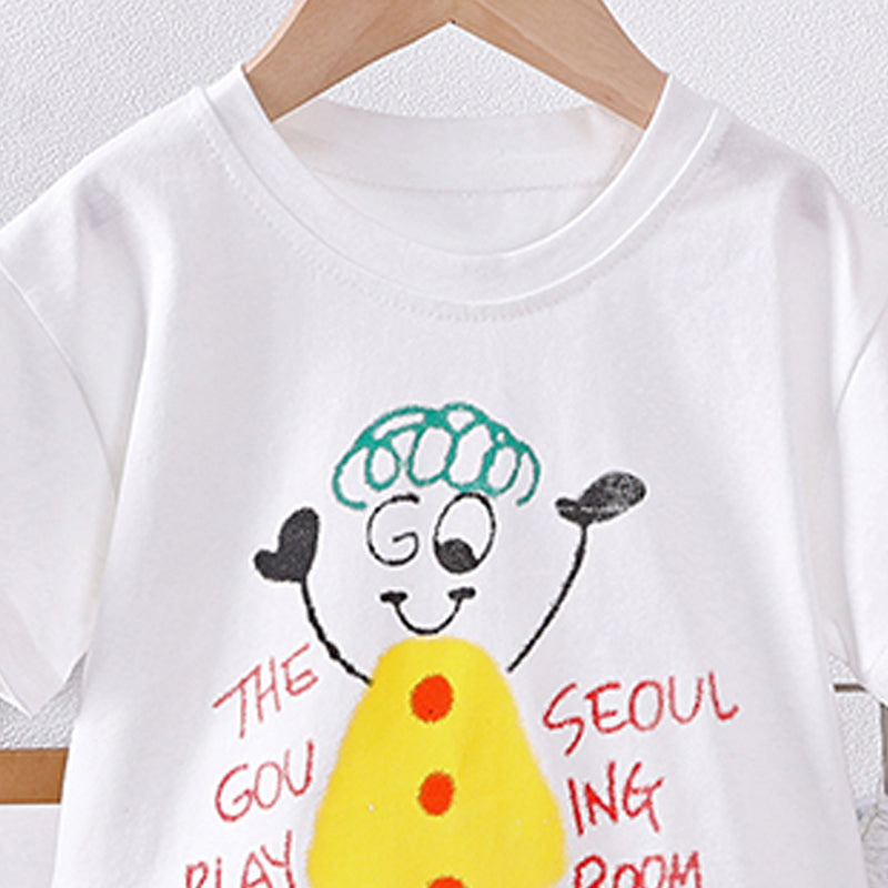 Printed T-shirt and Shorts Set