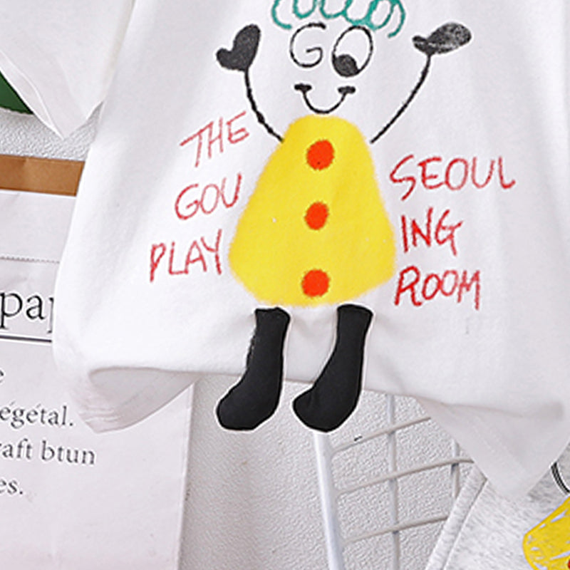 Printed T-shirt and Shorts Set