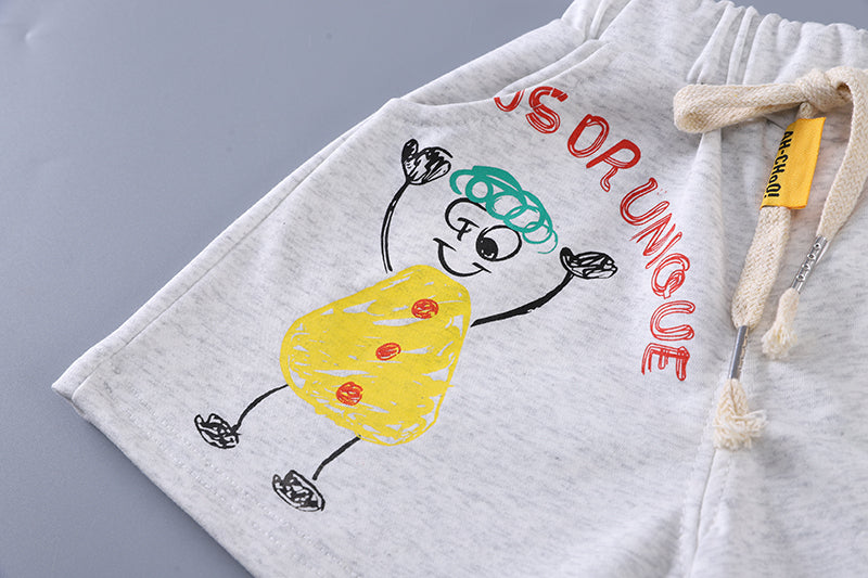 Printed T-shirt and Shorts Set