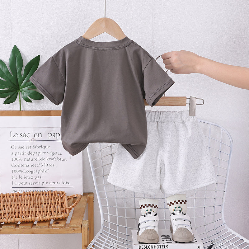 Printed T-shirt and Shorts Set