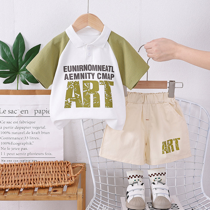 Printed T-shirt and Shorts Set