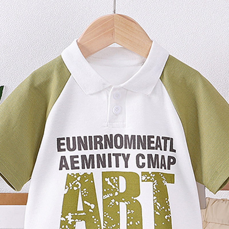 Printed T-shirt and Shorts Set