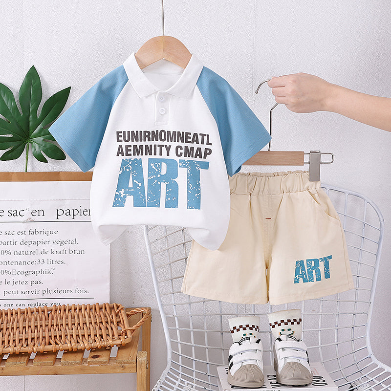 Printed T-shirt and Shorts Set