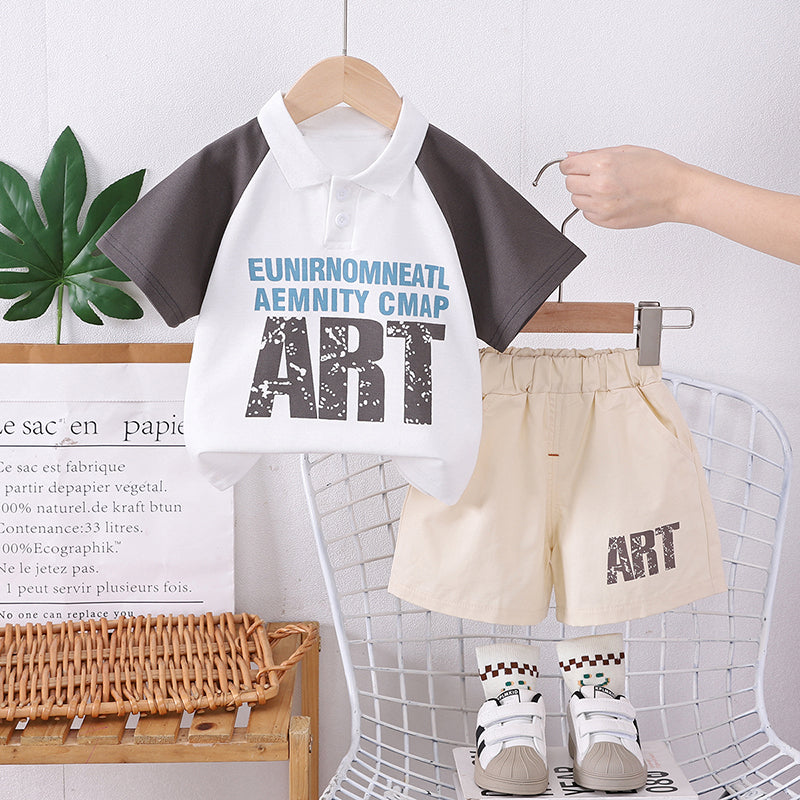 Printed T-shirt and Shorts Set