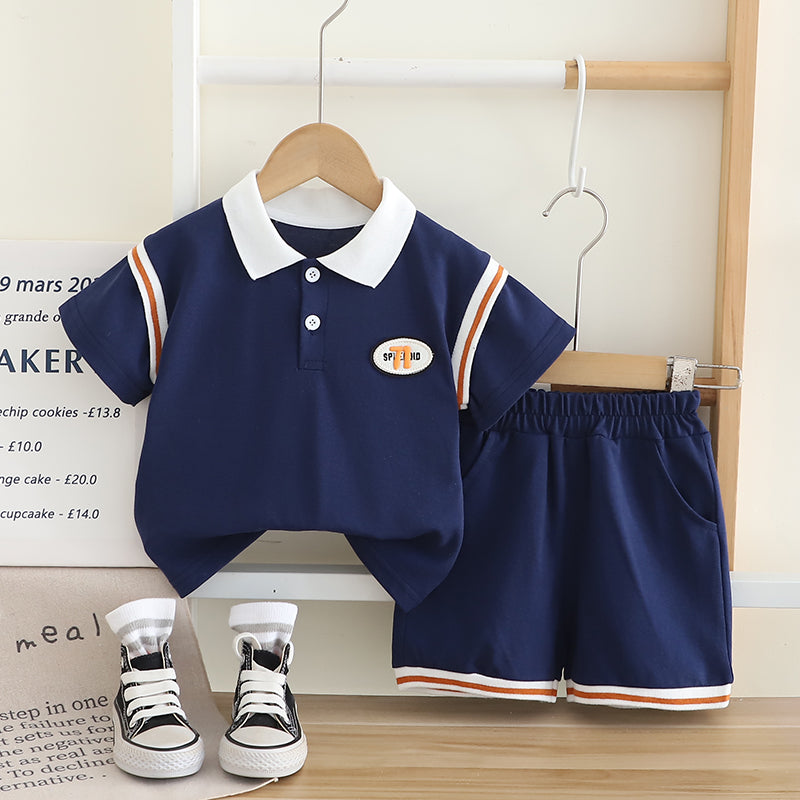 Striped T-shirt and Shorts Set