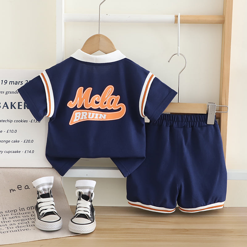 Striped T-shirt and Shorts Set