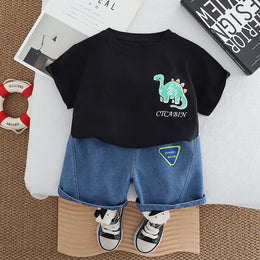 Printed T-shirt and Shorts Set