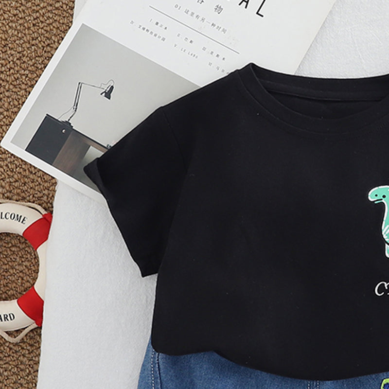 Printed T-shirt and Shorts Set