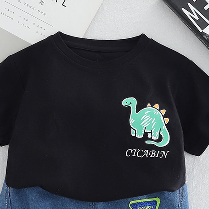 Printed T-shirt and Shorts Set