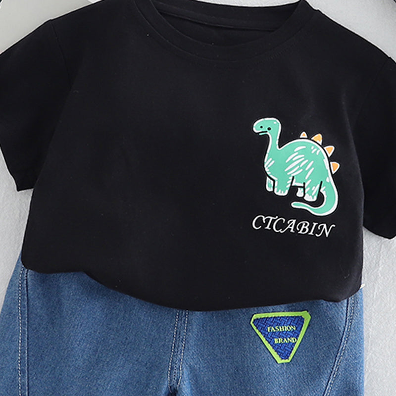 Printed T-shirt and Shorts Set