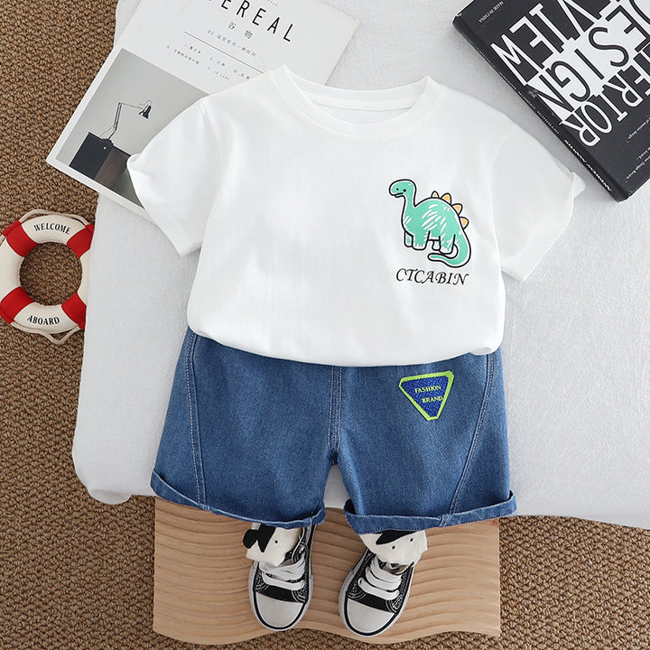 Printed T-shirt and Shorts Set
