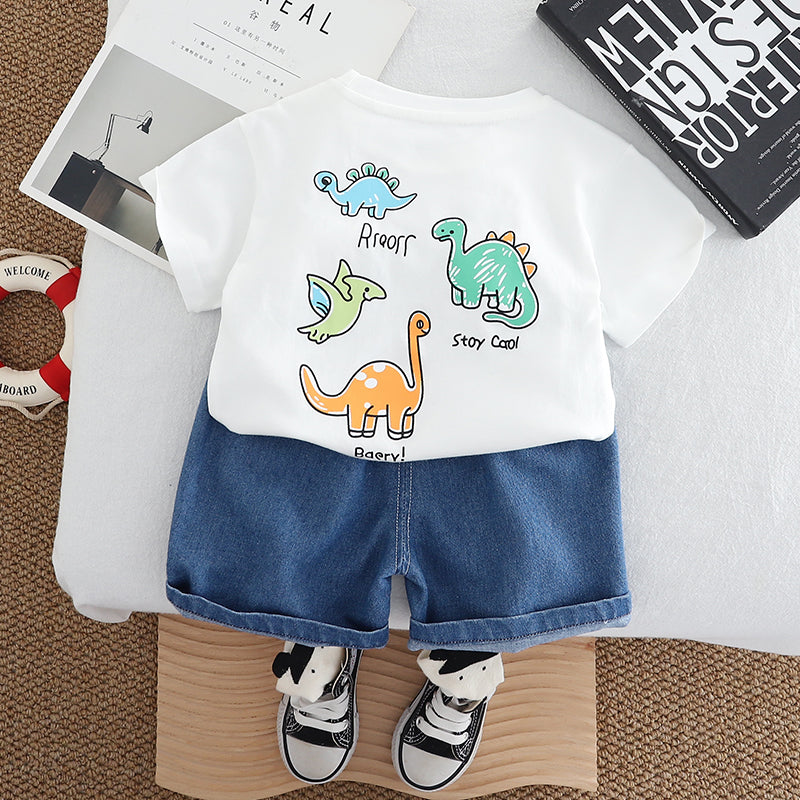 Printed T-shirt and Shorts Set