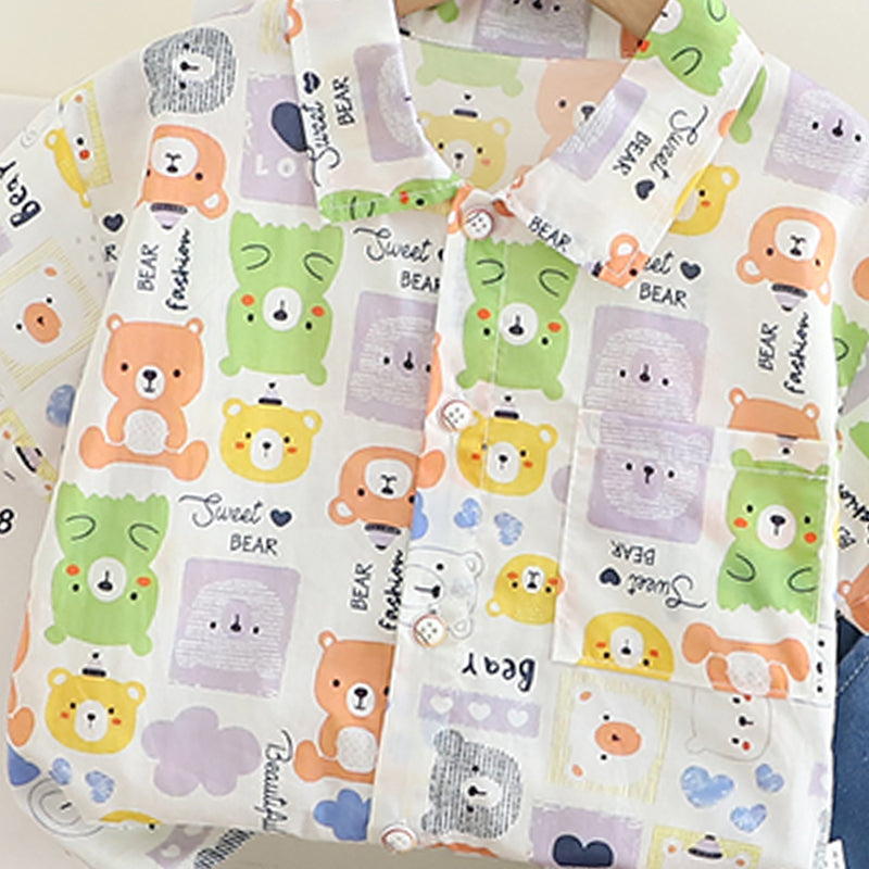 Printed Shirt and Shorts Set