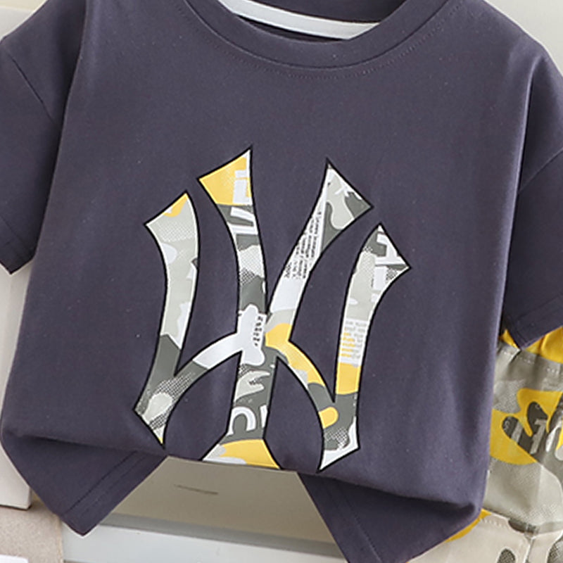 Printed T-shirt and Shorts Set