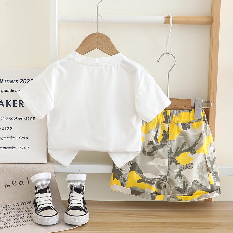 Printed T-shirt and Shorts Set